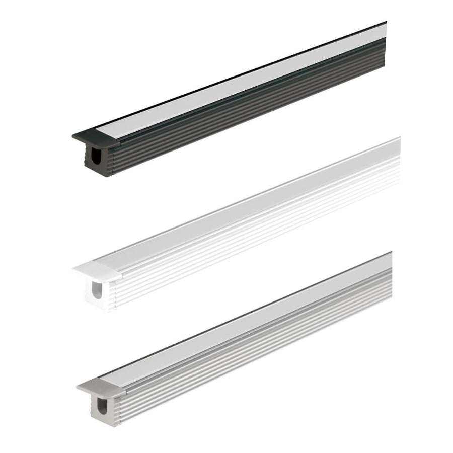 Domus MICRO-REC - LP-0809-RC Recessed LED Mounting Profile 3M Length-Domus Lighting-Ozlighting.com.au