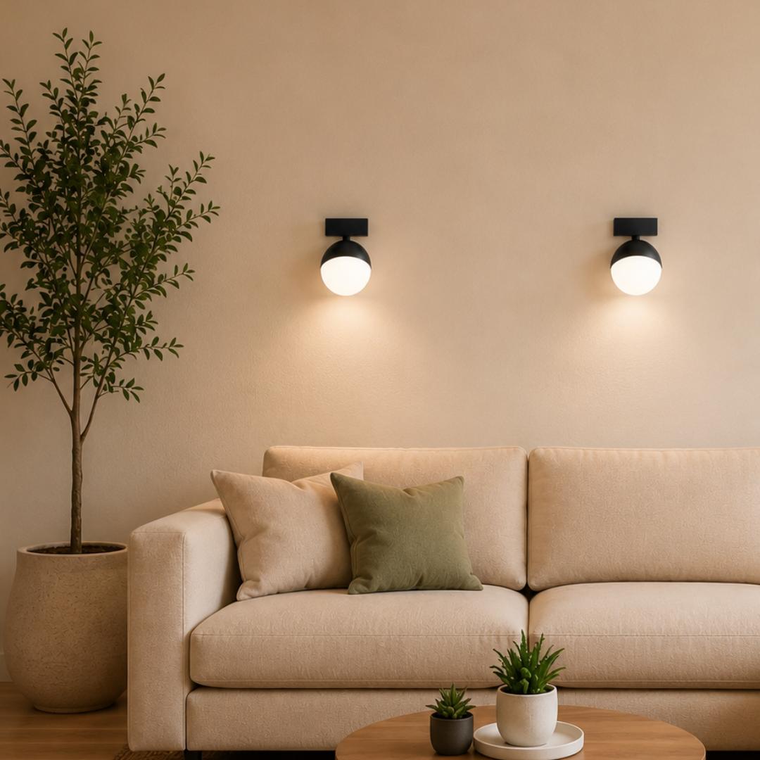 Domus MOON-WALL-OPAL Tri-Colour LED Wall Light - White-Domus Lighting-Ozlighting.com.au