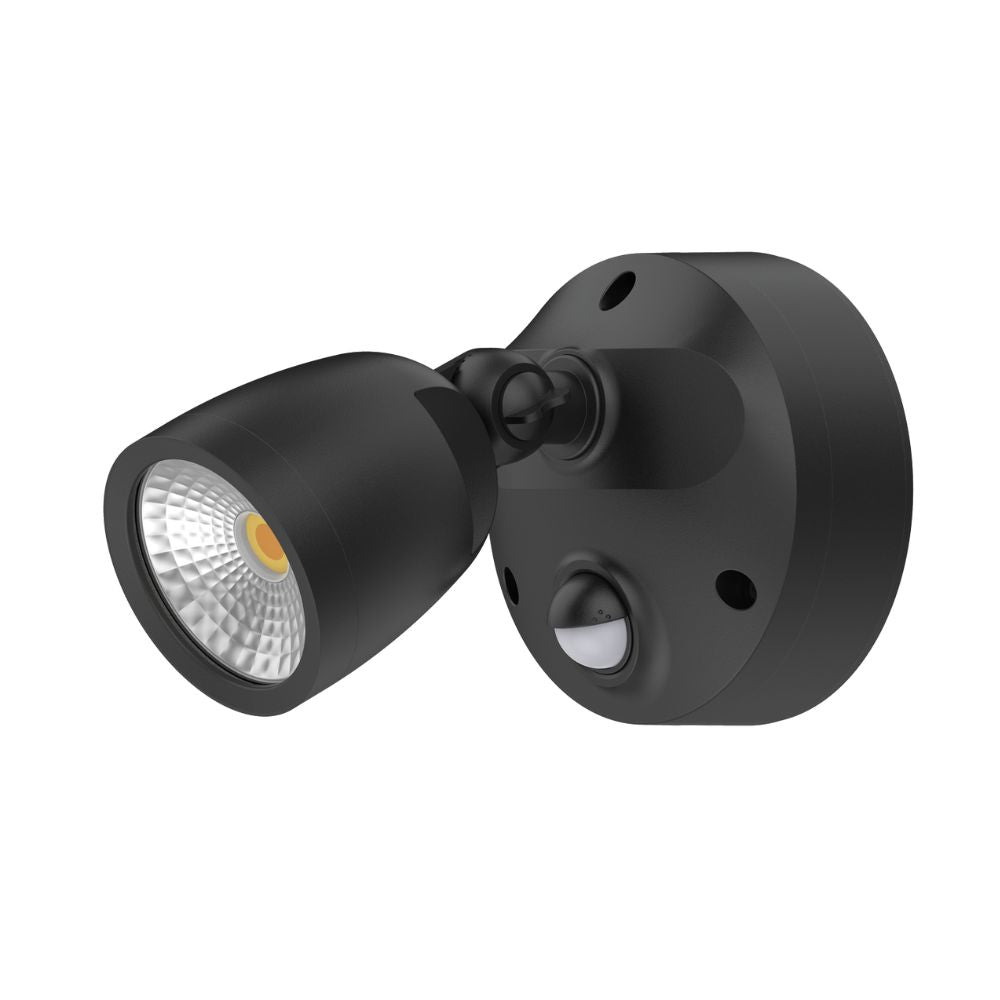 Domus MURO-ECO-10S LED Spotlight - 10W, Tri-Colour, IP65, Single, Coastal, Sensor-Domus Lighting-Ozlighting.com.au