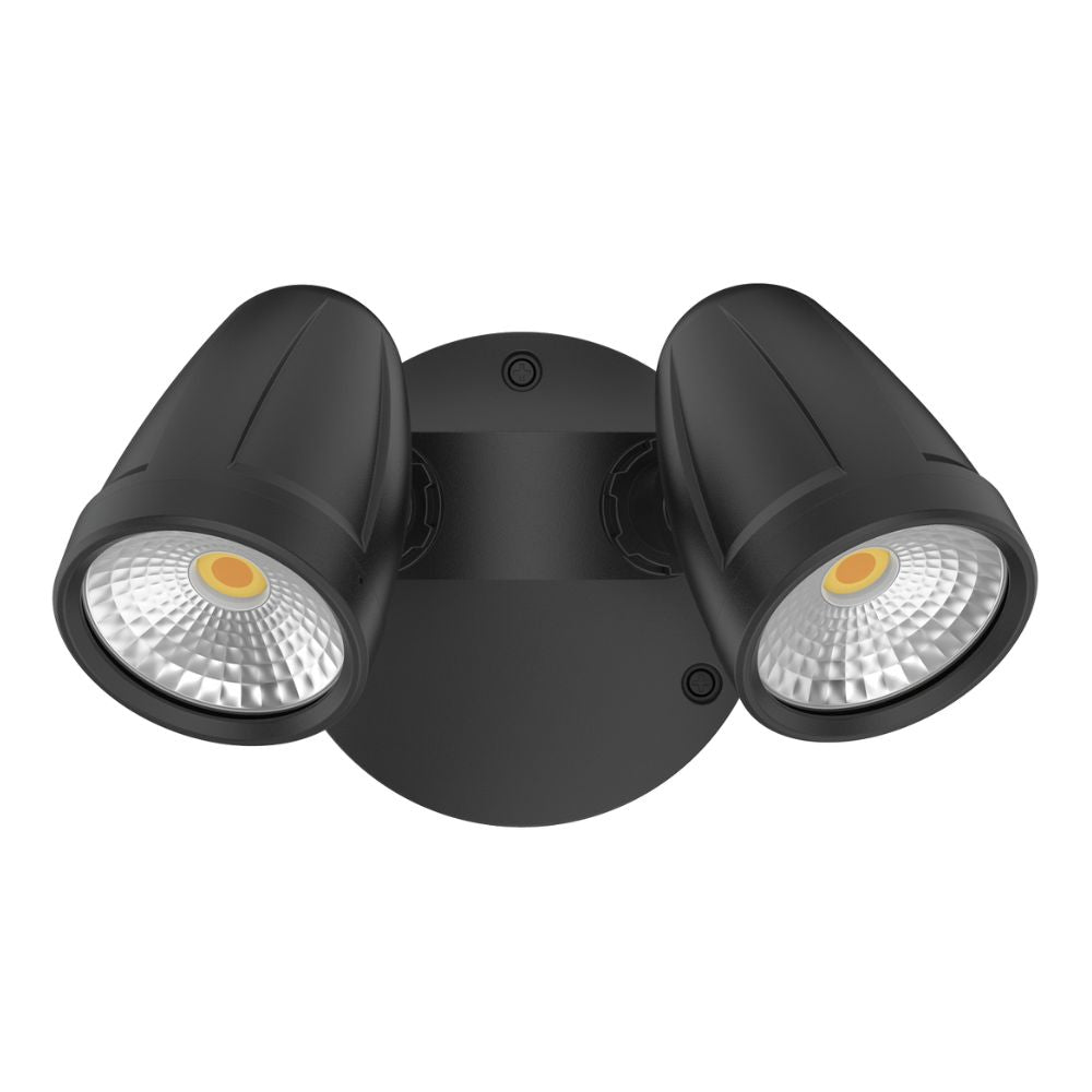 Domus MURO-MAX-32 - 32W LED High Output Tri-Colour Twin Head Exterior Spotlight IP65-Domus Lighting-Ozlighting.com.au
