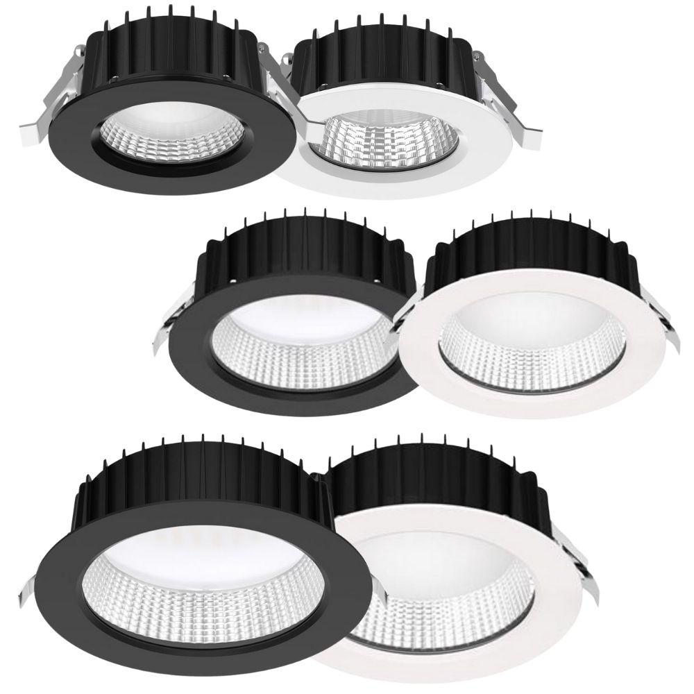 Domus NEO-PRO-REC LED Downlight - 13W/25W/35W, Tri-Colour, Dimmable, IP65, Recessed-Domus Lighting-Ozlighting.com.au