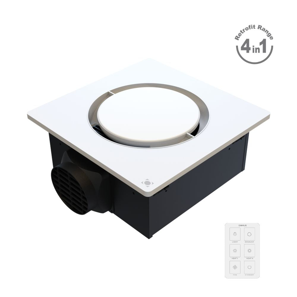 Domus ORBIS - 4-In-1 Retrofit PTC Bathroom Heater-Domus Lighting-Ozlighting.com.au