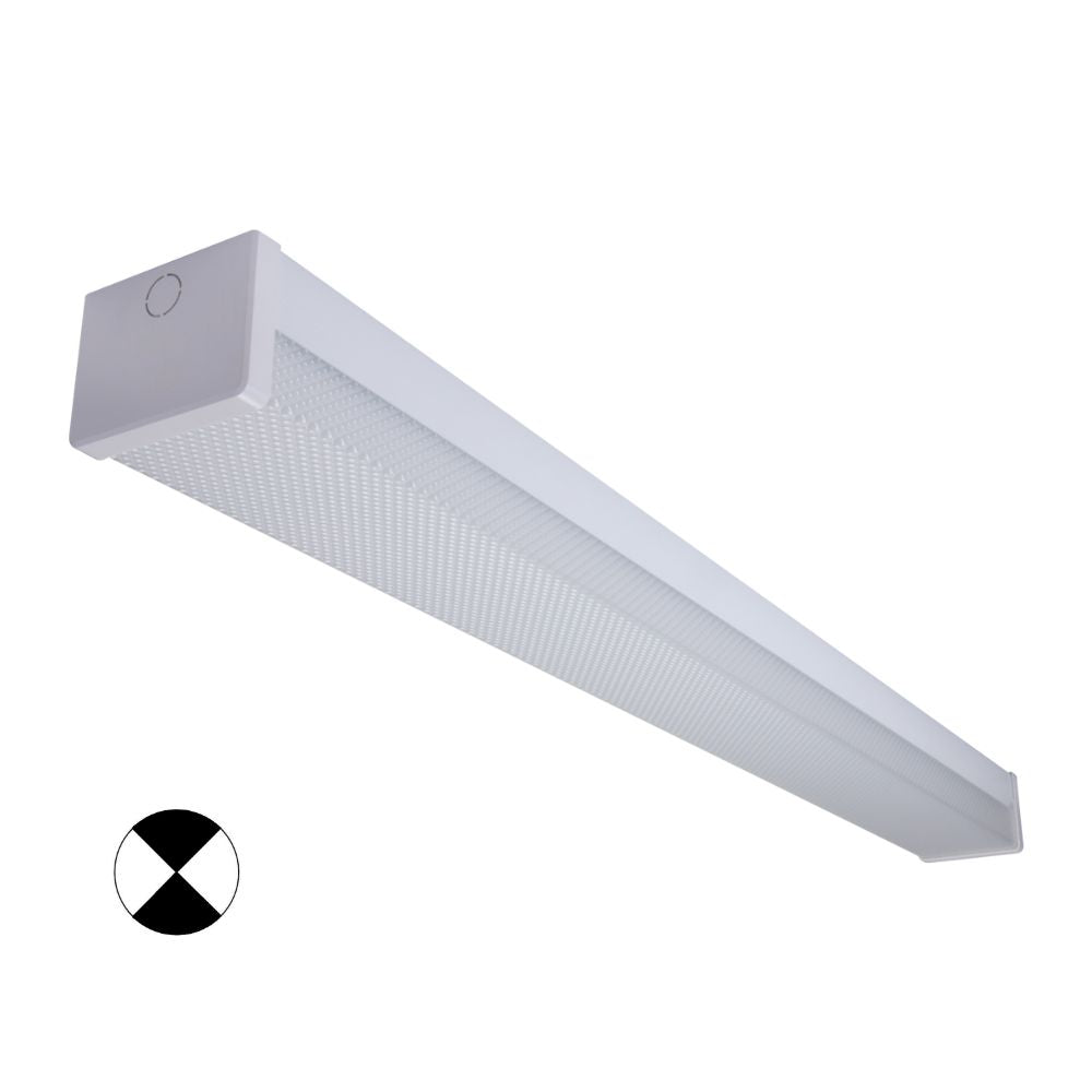 Domus PARK-120-DIFF-EM LED Batten Light - 15W/30W, 1200mm, Tri-Colour, Diffused, Optional Sensor, Emergency-Domus Lighting-Ozlighting.com.au