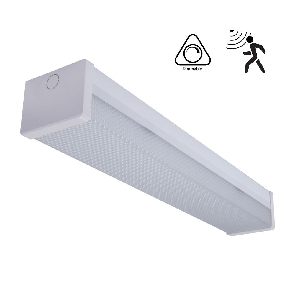 Domus PARK-60-DIFF LED Batten Light - 7.5W/15W, 600mm, Tri-Colour, Diffused, Optional Sensor-Domus Lighting-Ozlighting.com.au