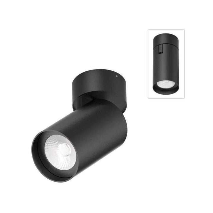 Domus PISTOL-15/25 - 15W/25W LED Single Colour Dimmable Adjustable Surface Mount Downlight Black 5000K-Domus Lighting-Ozlighting.com.au