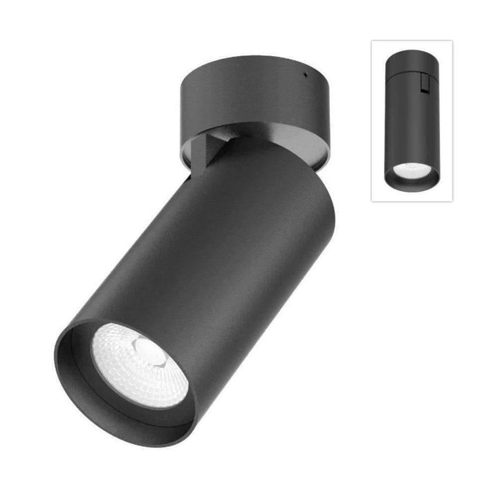 Domus PISTOL-15/25 - 15W/25W LED Single Colour Dimmable Adjustable Surface Mount Downlight Black 5000K-Domus Lighting-Ozlighting.com.au