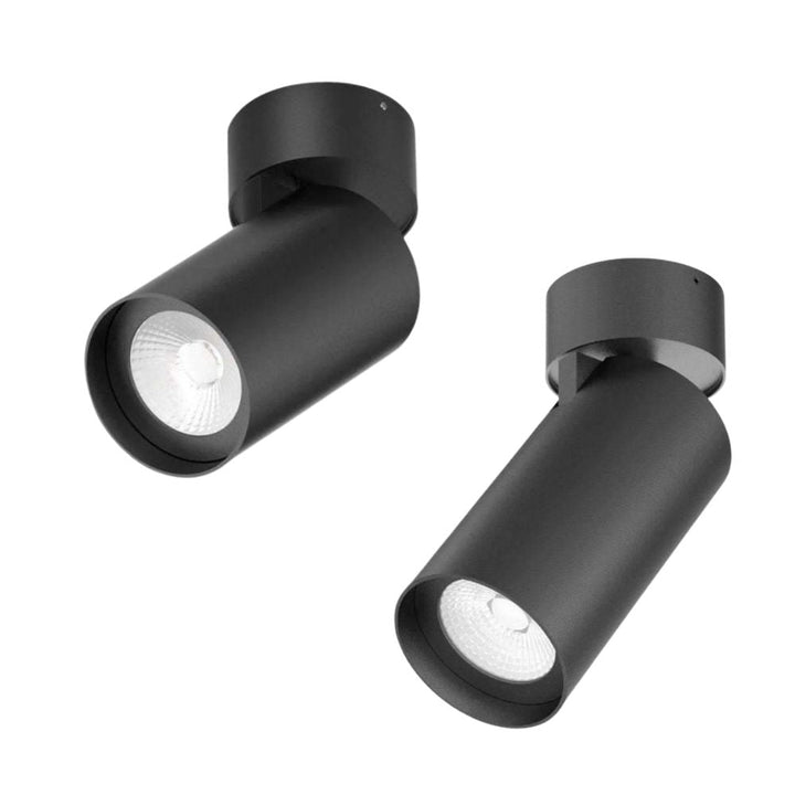 Domus PISTOL-15/25 - 15W/25W LED Single Colour Dimmable Adjustable Surface Mount Downlight Black 5000K-Domus Lighting-Ozlighting.com.au
