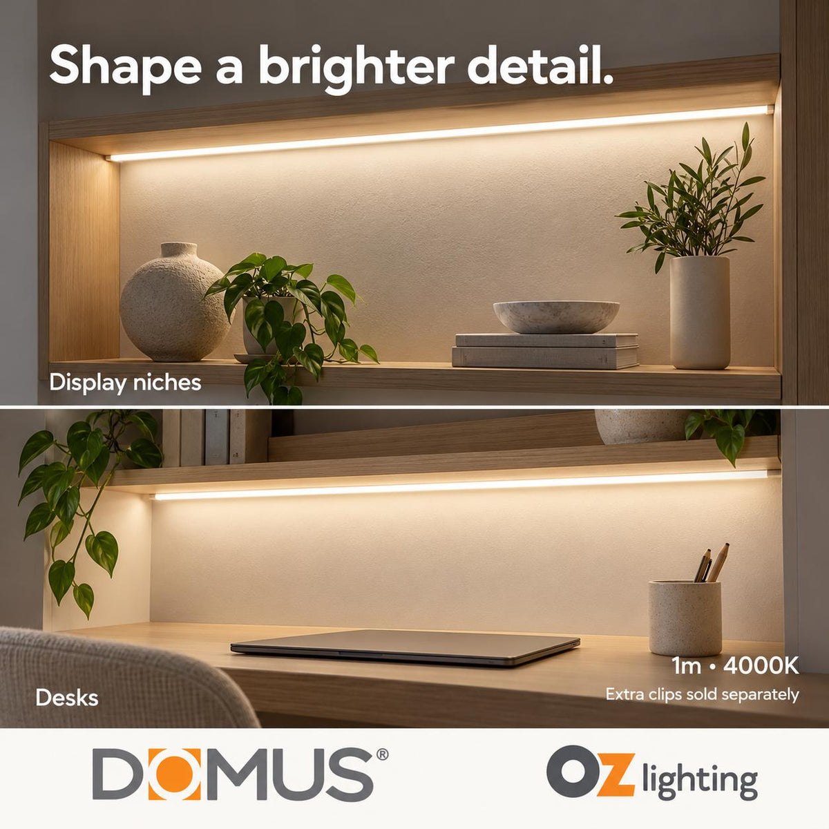 Domus PLEO 1 Metre 14.4W/m Neutral White Outdoor Strip and Driver Bundle-Domus Lighting-Ozlighting.com.au