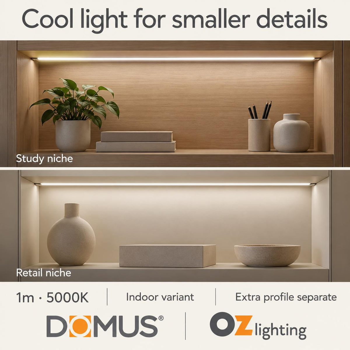 Domus PLEO Micro 1 Metre 9.6W/m Cool White Outdoor Strip and Driver Bundle-Domus Lighting-Ozlighting.com.au