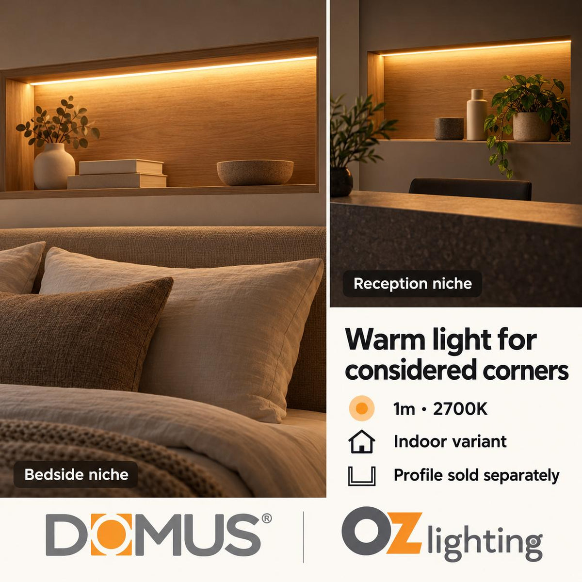 Domus PLEX 1 Metre 10W/m Extra Warm White Outdoor Strip and Driver Bundle-Domus Lighting-Ozlighting.com.au