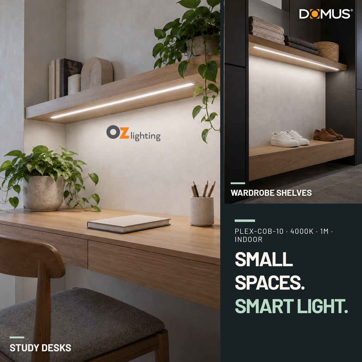 Domus PLEX 1 Metre 10W/m Neutral White Strip and Driver Bundle-Domus Lighting-Ozlighting.com.au