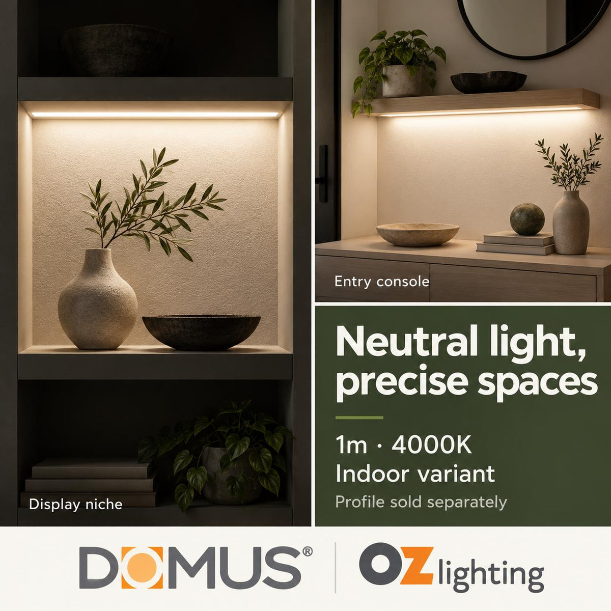 Domus PLEX 1 Metre 15W/m Neutral White Outdoor Strip and Driver Bundle-Domus Lighting-Ozlighting.com.au