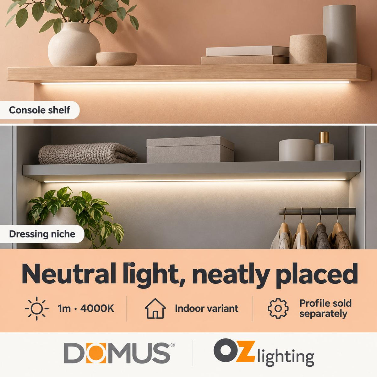 Domus PLEX 1 Metre 20W/m Neutral White Outdoor Strip and Driver Bundle-Domus Lighting-Ozlighting.com.au
