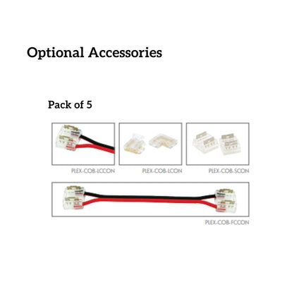 Domus PLEX-COB-ACC - 5 Pieces Pack PLEX-COB LED Strip Connector Accessories-Domus Lighting-Ozlighting.com.au