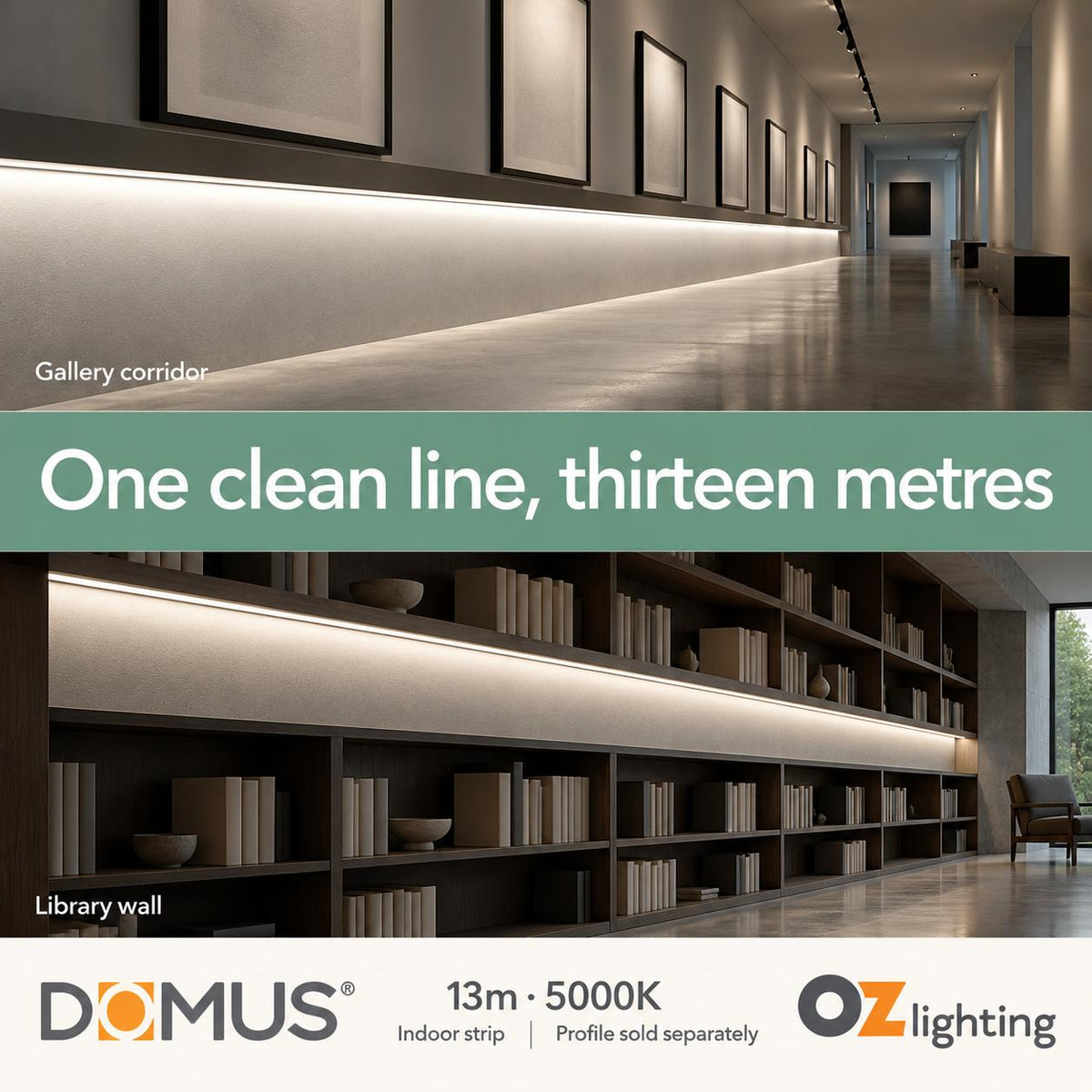 Domus PLEX Ultra 13 Metre 10W/m Cool White Strip and Driver Bundle-Domus Lighting-Ozlighting.com.au