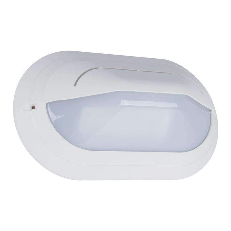 Domus POLYRING-LGE-EYE - Oval Large Eyelid Fascia Polycarbonate Wall Light IP65 White-Domus Lighting-Ozlighting.com.au