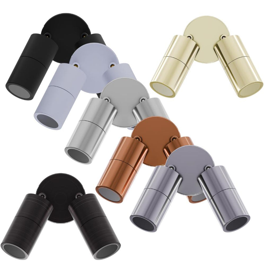 Domus SHADOW-2-ADJ - 2x6W 3-CCT MR16 12V Exterior Adjustable LED Spotlight IP65 DRIVER REQUIRED-Domus Lighting-Ozlighting.com.au