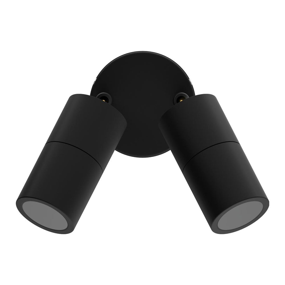 Domus SHADOW-2-ADJ - 2x6W 3-CCT GU10 Exterior Adjustable LED Spotlight IP65-Domus Lighting-Ozlighting.com.au