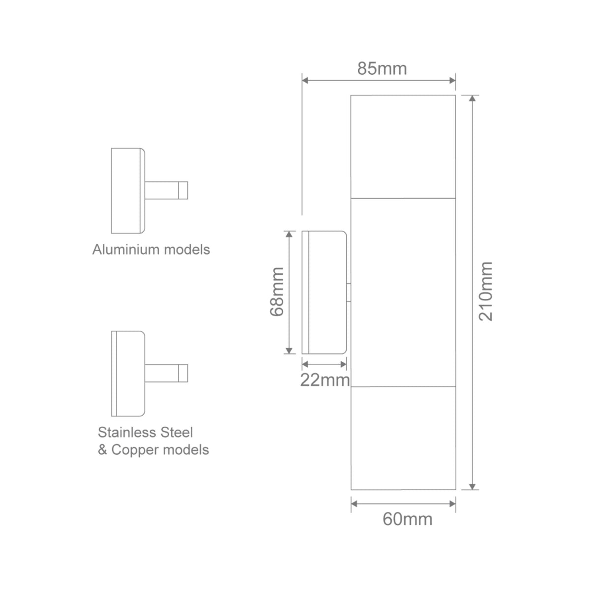 Domus SHADOW-2WB - 2 x 6W 3-CCT 12V MR16 Up/Down Exterior LED Wall Light IP65 DRIVER REQUIRED-Domus Lighting-Ozlighting.com.au