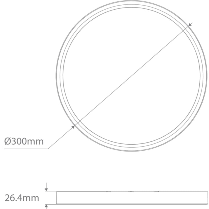 Domus SLENDA - 18W LED Ceiling Light-Domus Lighting-Ozlighting.com.au