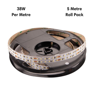 Domus STRIP-240-5M - 38W LED 240LED P/M Double Row Striplight IP20 24V 5M Roll Pack - DRIVER REQUIRED-Domus Lighting-Ozlighting.com.au