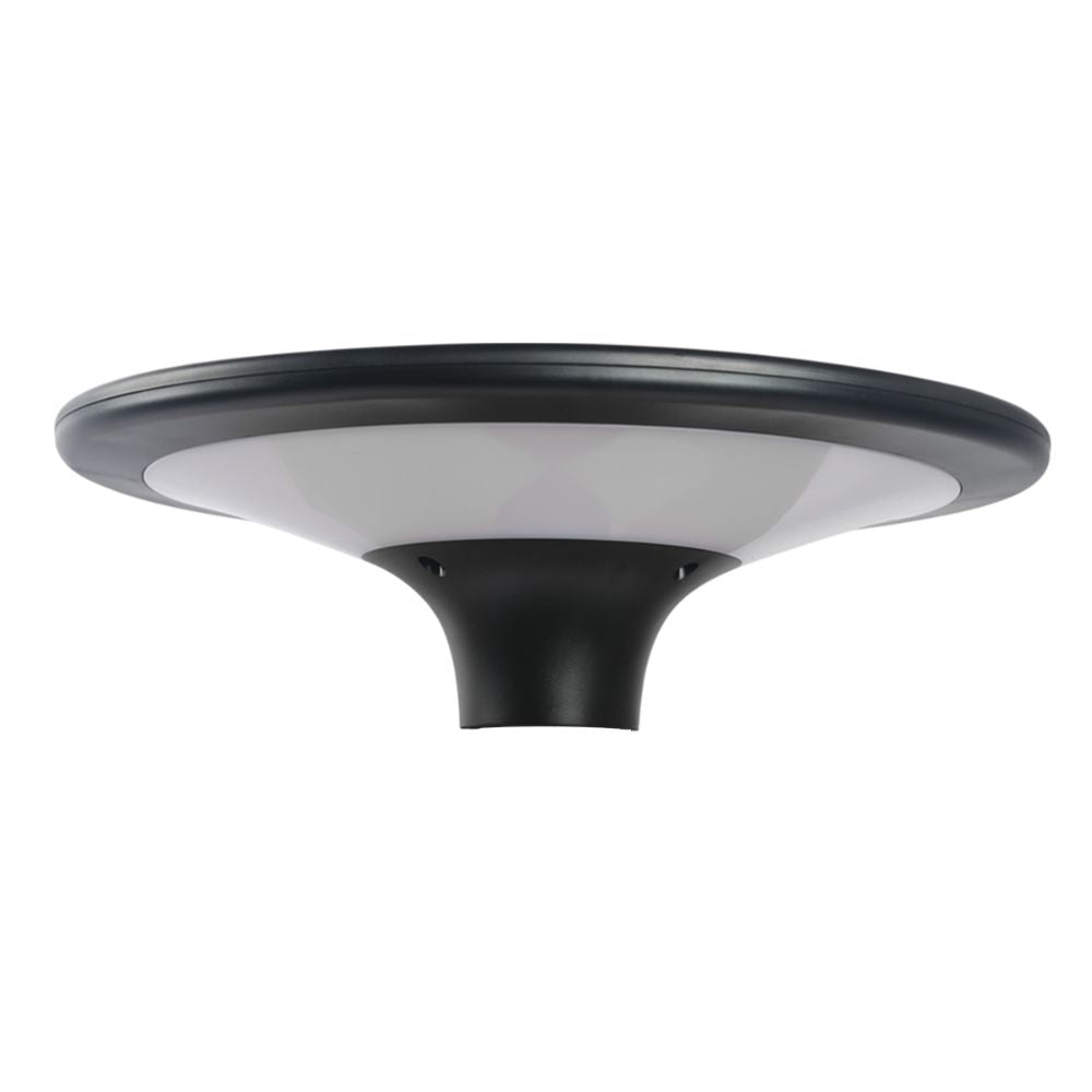 Domus SUNSOLAR-1 - Solar Powered 10W/20W LED 2-CCT Dual Colour High Output Post Top Area Light Bollard Garden Head Only IP65-Domus Lighting-Ozlighting.com.au