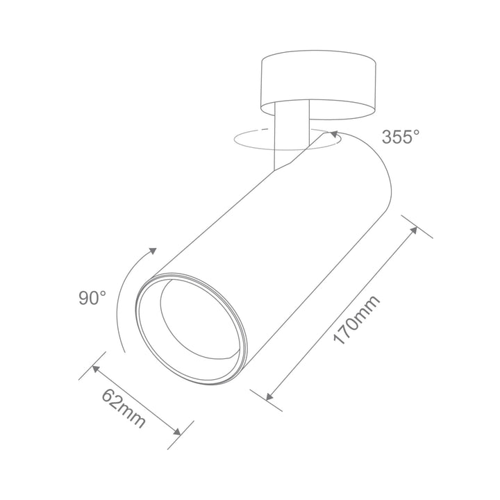 Domus THOR-PRO-15 - 15W Surface Mounted Light-Domus Lighting-Ozlighting.com.au