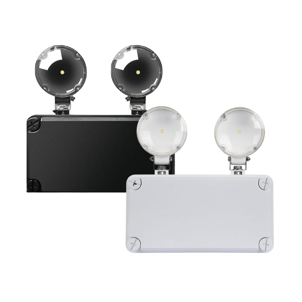 Domus TWIN-SPOT-EM LED Wall Light - 5W, IP65, Emergency-Domus Lighting-Ozlighting.com.au