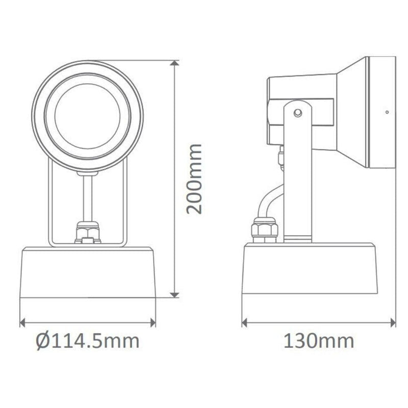 Domus VISION-9 - 9W LED Exterior Spotlight IP54-Domus Lighting-Ozlighting.com.au