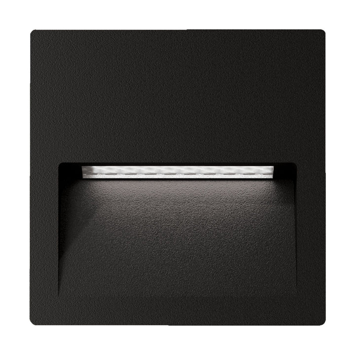 Domus ZAC-PRO-5-SQR -240V AC 5W LED Tri-Colour Square Recessed LED Wall Light IP65-Domus Lighting-Ozlighting.com.au