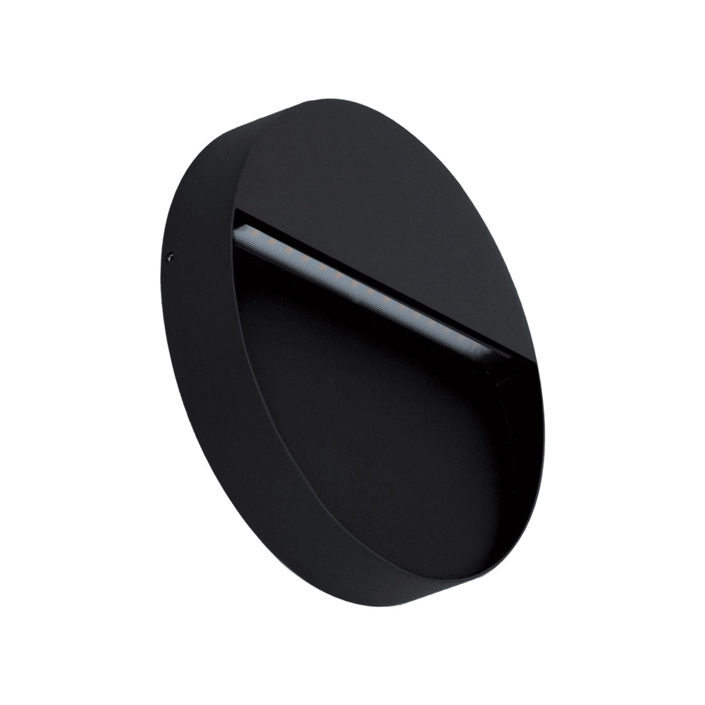 Domus ZEKE-PRO-5-RND - 240V AC 5W LED Tri-Colour Round Surface Mounted LED Steplight IP65-Domus Lighting-Ozlighting.com.au