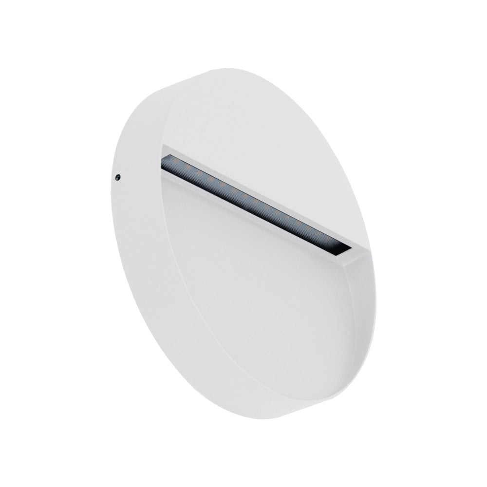 Domus ZEKE-PRO-5-RND - 24V DC 5W LED Tri-Colour Round Surface Mounted LED Steplight IP65 - DRIVER REQUIRED-Domus Lighting-Ozlighting.com.au