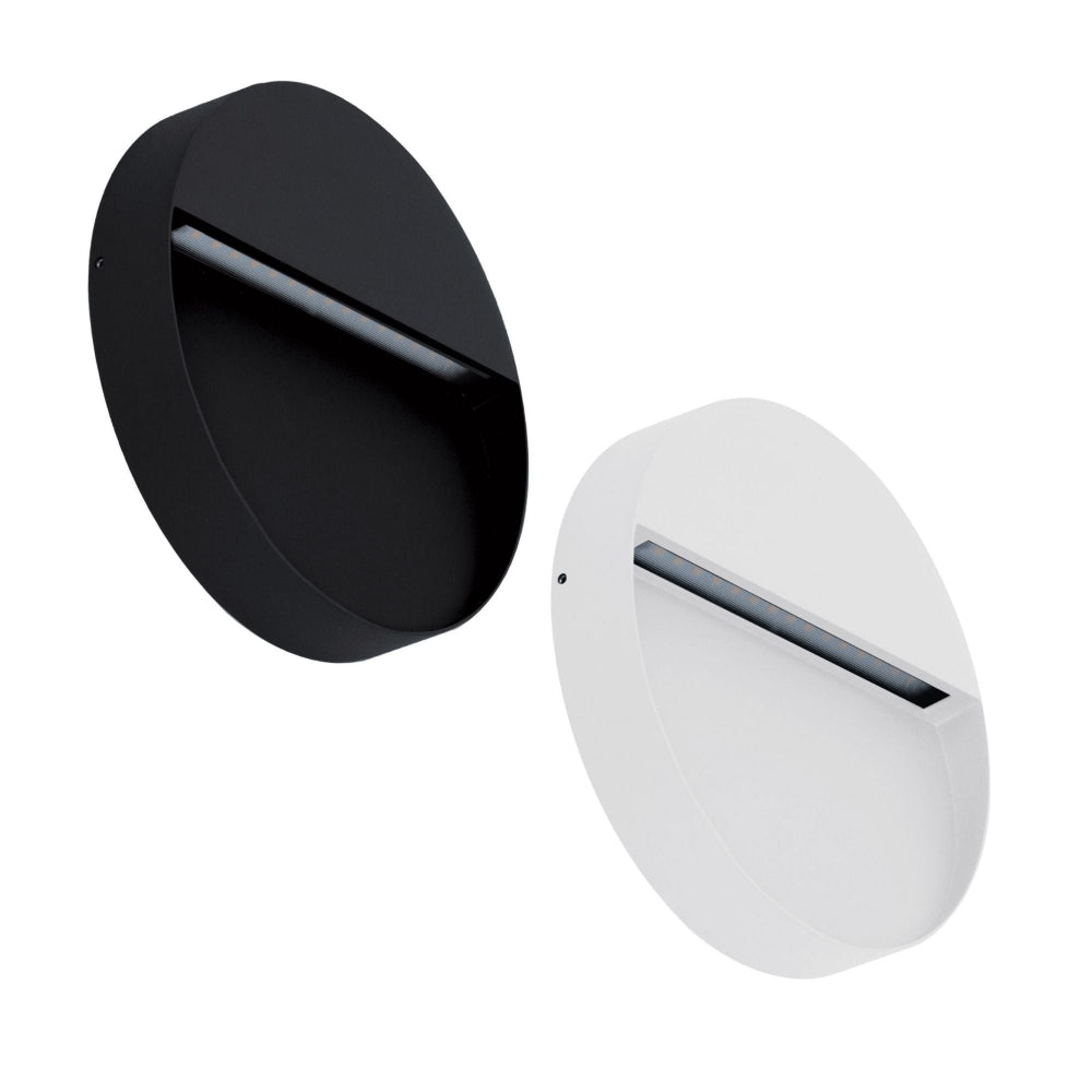 Domus ZEKE-PRO-5-RND - 24V DC 5W LED Tri-Colour Round Surface Mounted LED Steplight IP65 - DRIVER REQUIRED-Domus Lighting-Ozlighting.com.au
