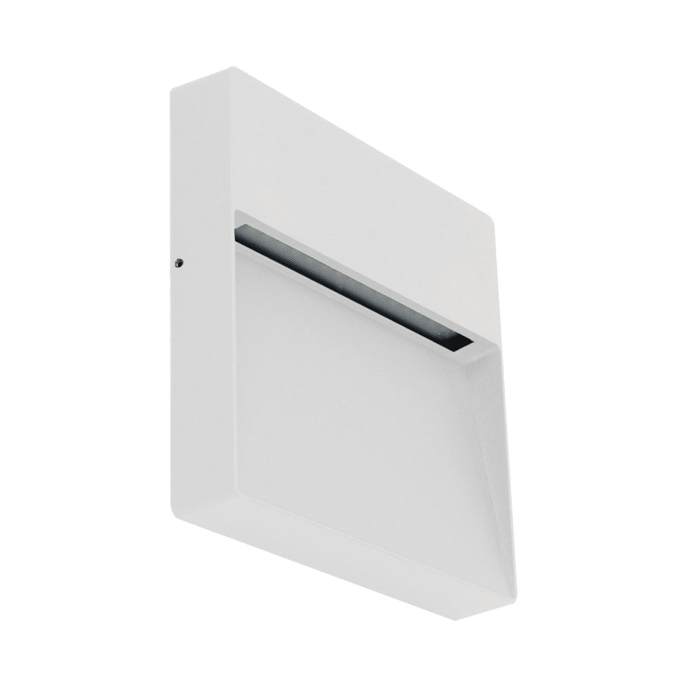 Domus ZEKE-PRO-5-SQR - 240V AC 5W LED Tri-Colour Square Recessed LED Steplight IP65-Domus Lighting-Ozlighting.com.au