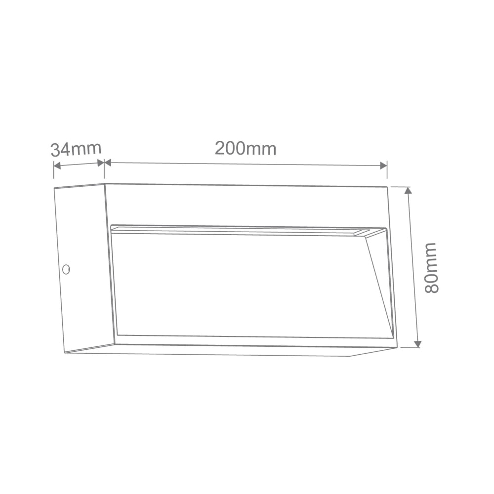 Domus ZEKE-PRO-8 - 24V DC 8W LED Tri-Colour Rectangular Surface Mounted LED Steplight IP65 - DRIVER REQUIRED-Domus Lighting-Ozlighting.com.au