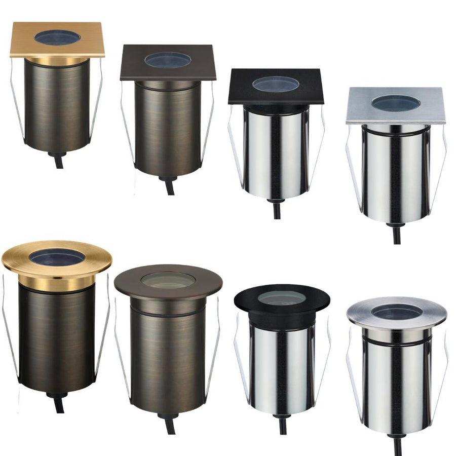 EMIT-85-TRIO-WW 6W LED 24V DC Tri-Colour Inground Wall Washer Light IP67 - DRIVER REQUIRED-Domus Lighting-Ozlighting.com.au