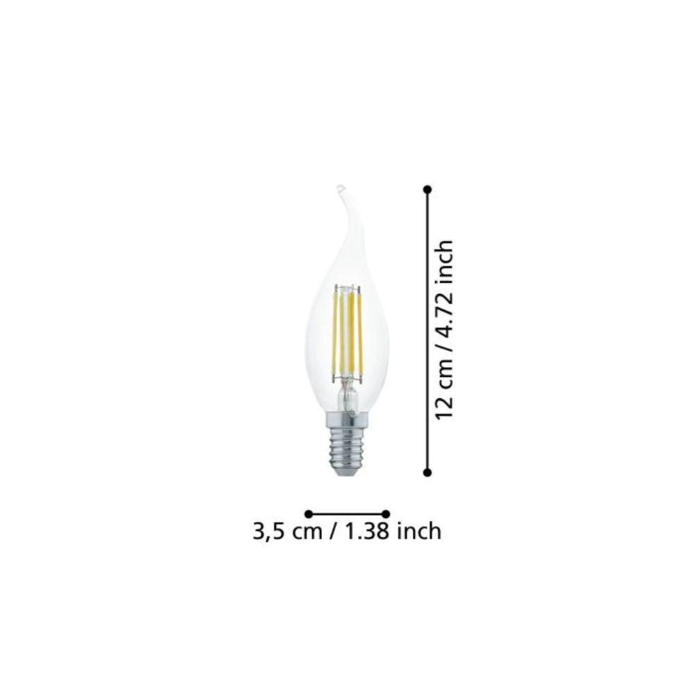 Eglo - 4W LED Filament Candle Globe - E14-Eglo-Ozlighting.com.au