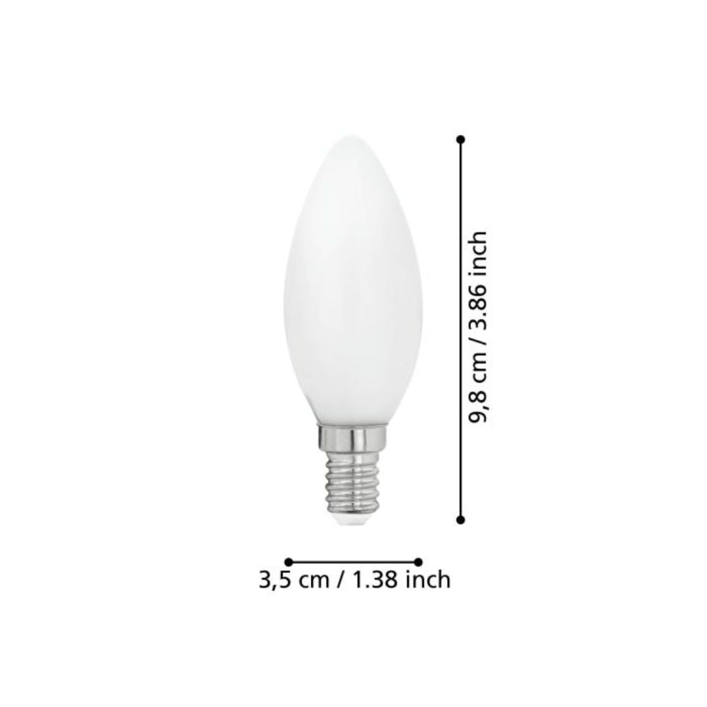Eglo - 4W LED Filament Candle Globe - E14-Eglo-Ozlighting.com.au