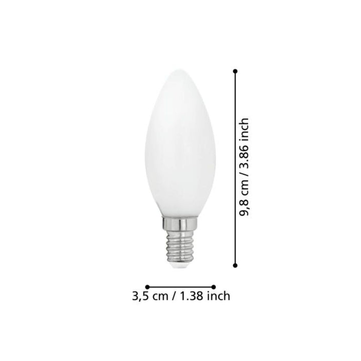 Eglo - 4W LED Filament Candle Globe - E14-Eglo-Ozlighting.com.au