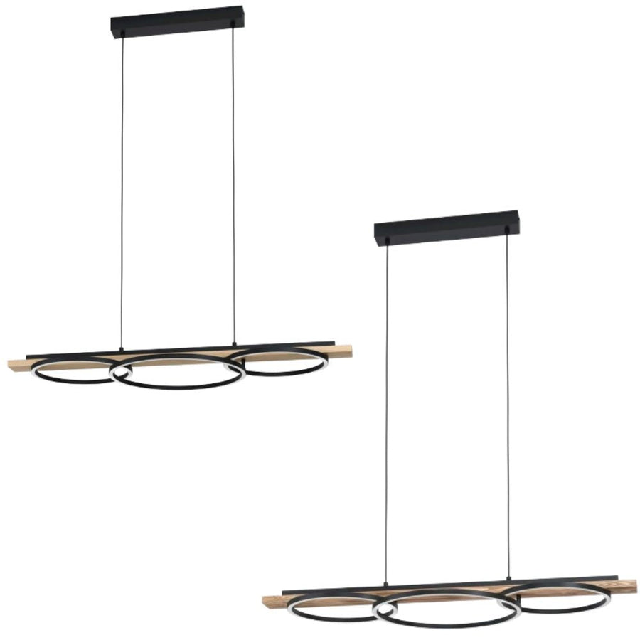 Eglo BOYAL - 3 Light Suspended Ring Pendant-Eglo-Ozlighting.com.au