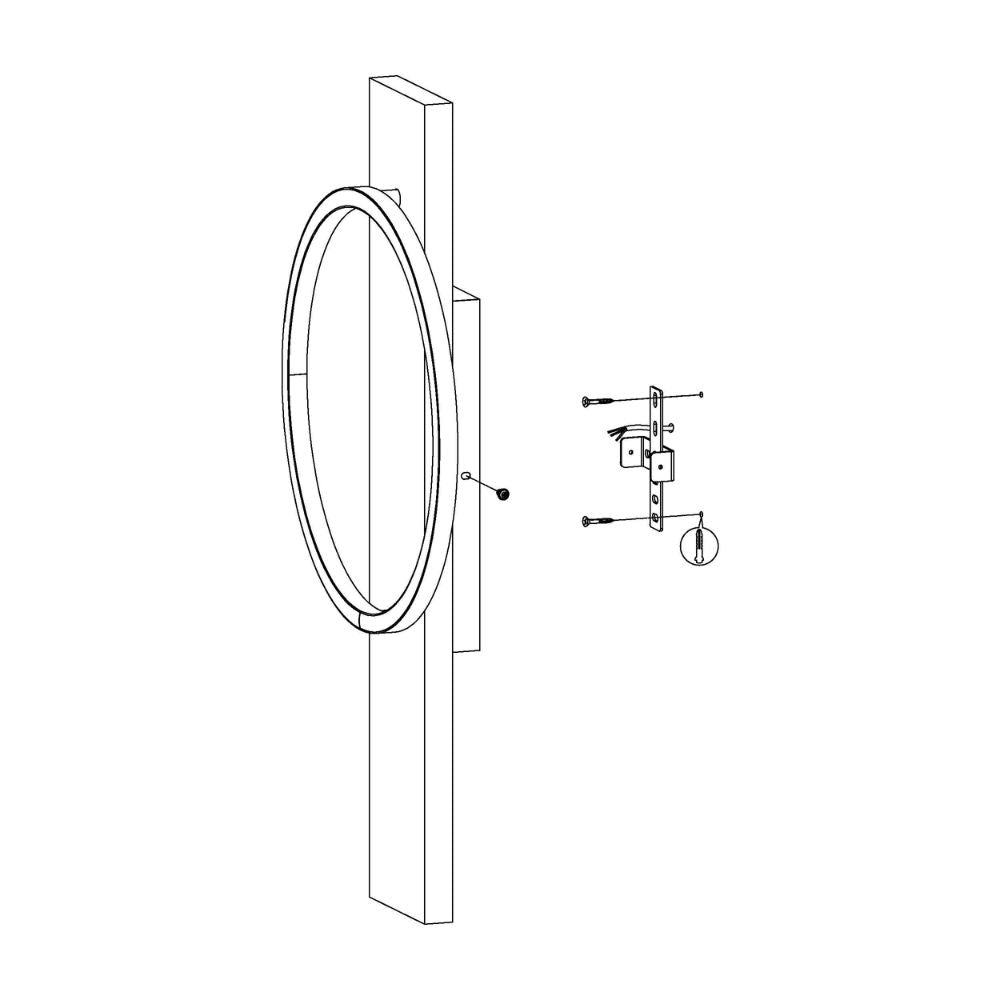 Eglo BOYAL Wall Light - 12W 1 Ring-Eglo-Ozlighting.com.au