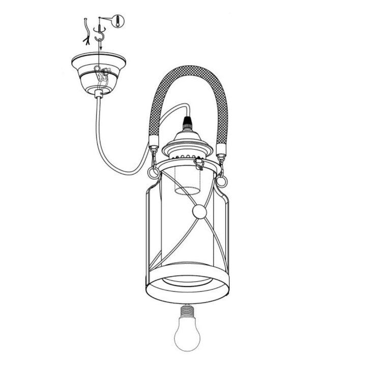 Eglo BRADFORD - 1 Light Pendant-Eglo-Ozlighting.com.au