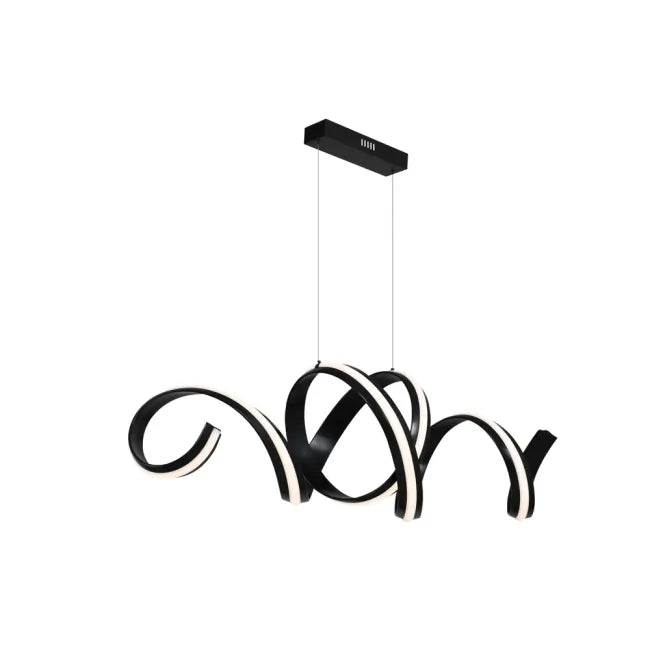 Eglo CAMILA LED Linear Pendant - 62W, in Brushed Aluminium and Black-Eglo-Ozlighting.com.au