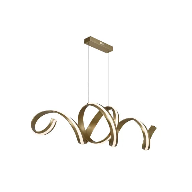 Eglo CAMILA - 62W LED Linear Pendant in Brushed Gold-Eglo-Ozlighting.com.au