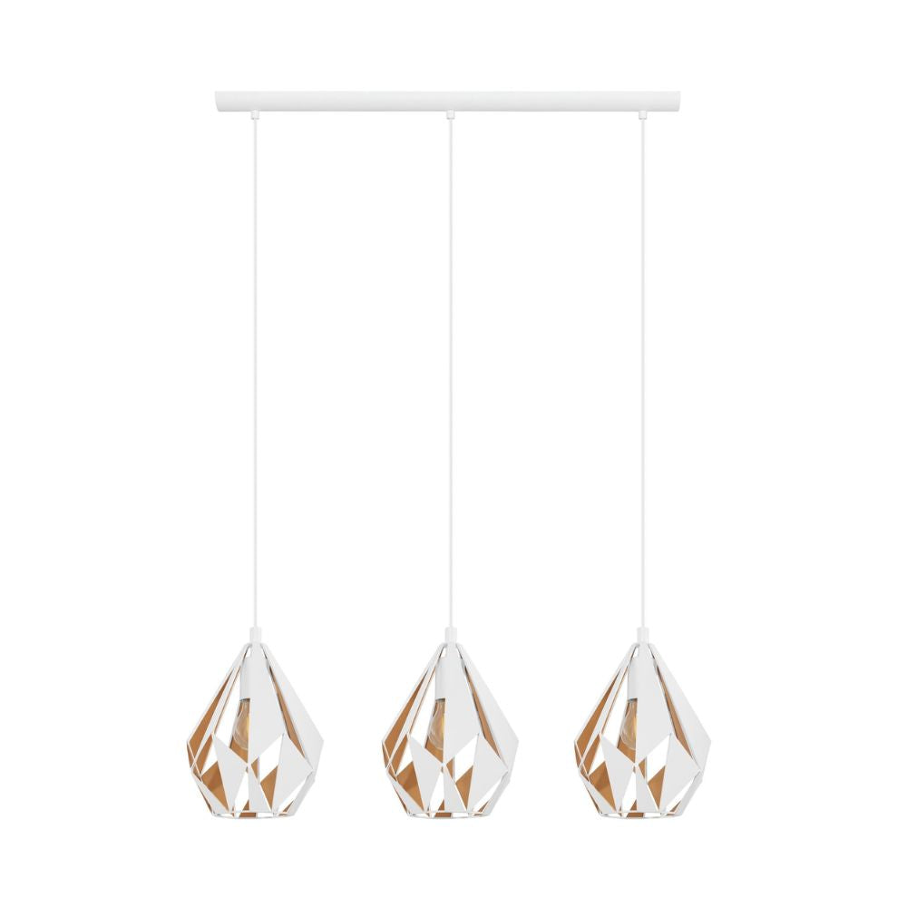 Eglo CARLTON 1 Bar Pendant - 3 Light-Eglo-Ozlighting.com.au