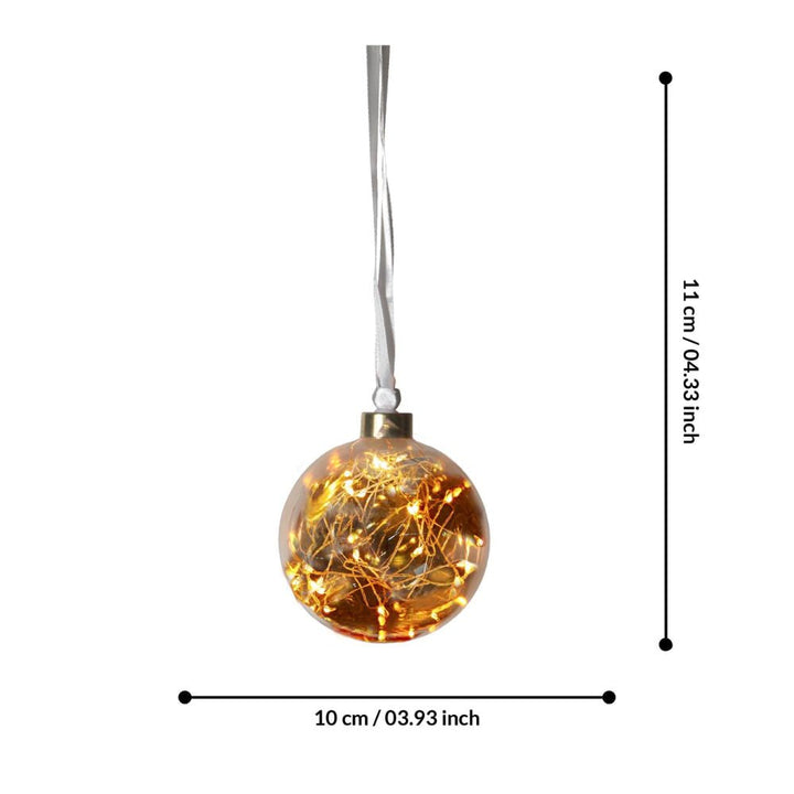 Eglo CHRISTMAS - .012W Glow Hanging Ball Decoration-Eglo-Ozlighting.com.au