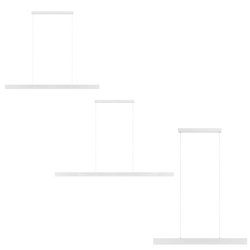 Eglo CLIMENE 2 LED Pendant - 2 Light White Aluminium Linear-Eglo-Ozlighting.com.au