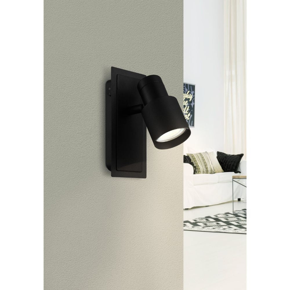 Eglo DAVIDA 2 Black Spot Light - 5W-Eglo-Ozlighting.com.au
