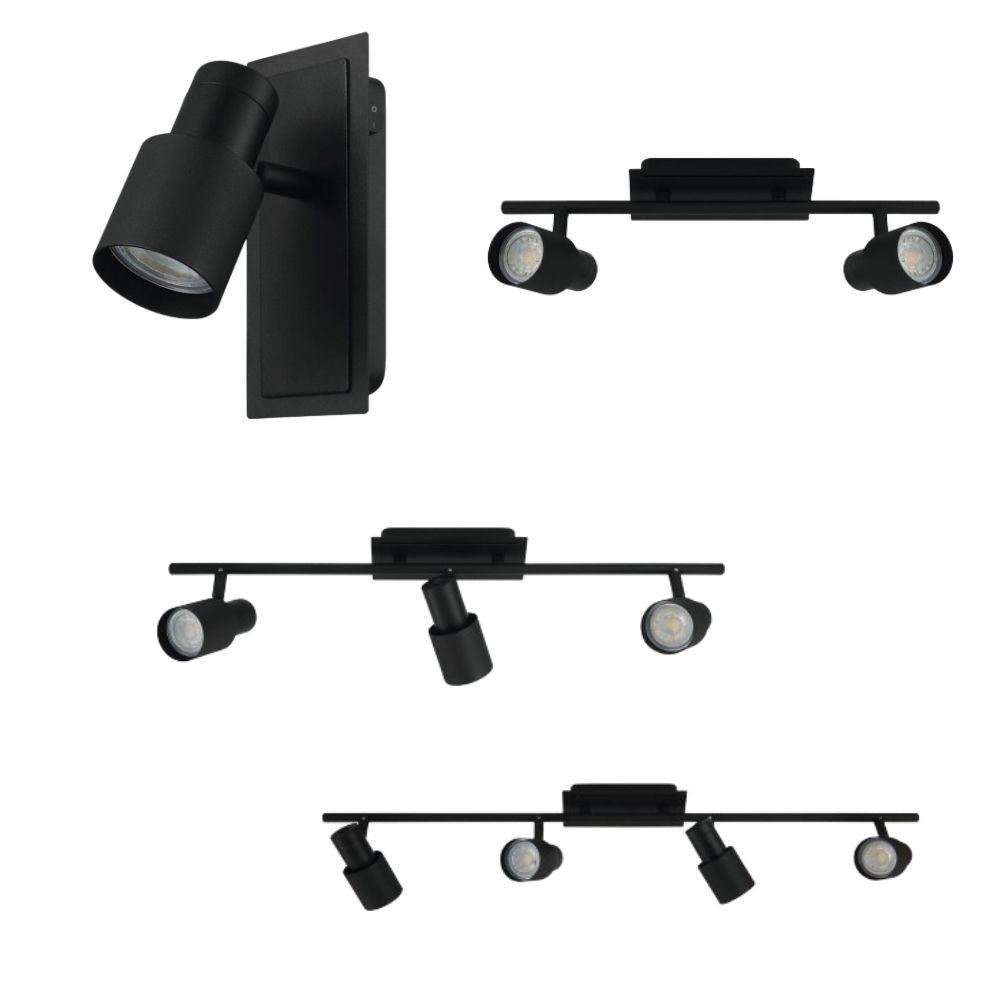 Eglo DAVIDA 2 Black Spot Light - 5W-Eglo-Ozlighting.com.au