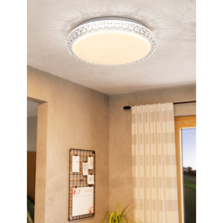 Eglo DELILAH - Crystal Effect LED Wall/Ceiling Light-Eglo-Ozlighting.com.au